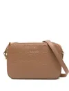 Liu •jo Logo-plaque Leather Cross-body Bag In Neutral