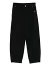 Liu •jo Logo-plaque Pants In Black