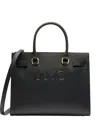 Liu •jo Logo-plaque Satchel Bag In Black