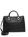 Liu •jo Embossed-logo Tote Bag In Black
