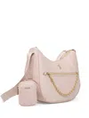 Liu •jo Logo-plaque Shoulder Bag In 粉色