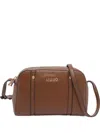 Liu •jo Medium Logo Crossbody Bag In Brown