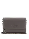 Liu •jo Logo-plaque Shoulder Bag In Gray