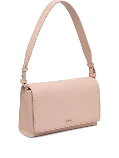 Liu •jo Logo-plaque Shoulder Bag In Pink