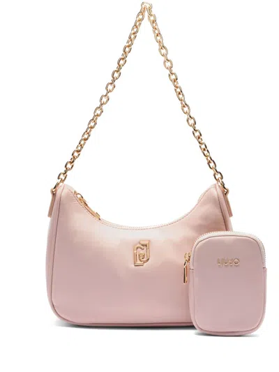 Liu •jo Schultertasche Mit Logo-schild In Rosa