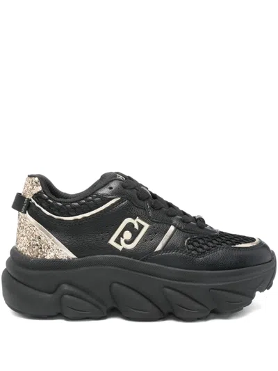Liu •jo Logo-plaque Sneakers In Black