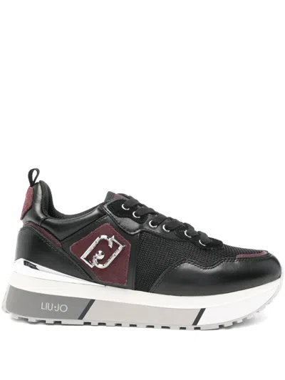 Liu •jo Logo-plaque Sneakers In Black