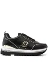Liu •jo Logo-plaque Sneakers In Black