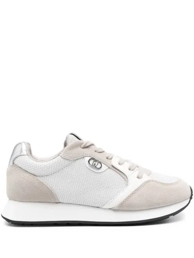 Liu •jo Logo-plaque Sneakers In Neutrals