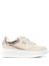 Liu •jo Logo-plaque Sneakers In Neutral