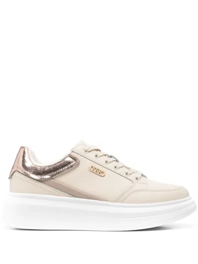 Liu •jo Logo-plaque Sneakers In Neutrals