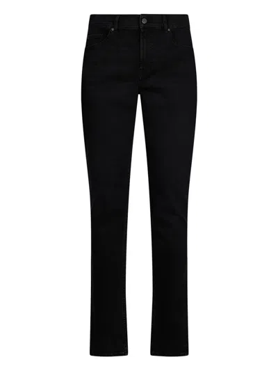 Liu •jo Logo-plaque Straight-leg Jeans In Black