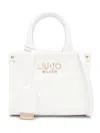 Liu •jo Liu Jo White Tote Bag In Faux Leather With Rhombus In 白色