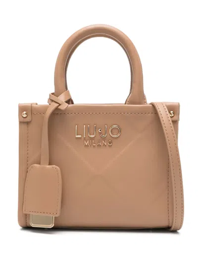 Liu •jo Logo-plaque Tote Bag In 褐色