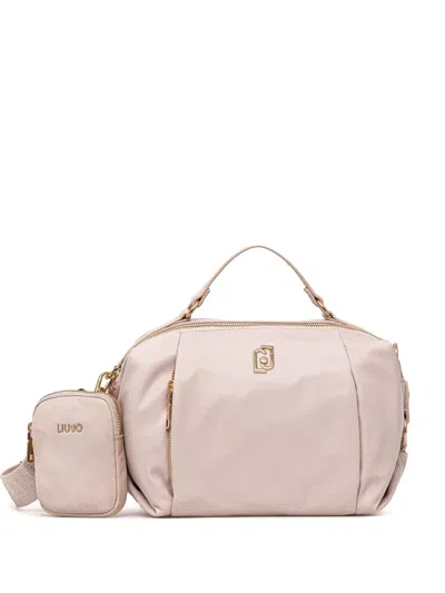 Liu •jo Logo-plaque Tote Bag In Pink