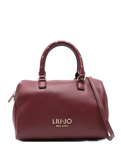 Liu •jo Logo-plaque Tote Bag In Red