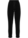 Liu •jo Logo-plaque Track Pants In Black