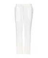 Liu •jo White Pants Elasticized And Coulisse In White