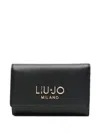 Liu •jo Logo-plaque Wallet In Black