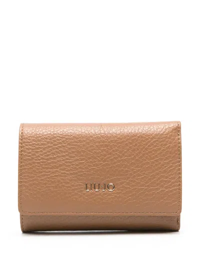 Liu •jo Logo-plaque Wallet In Brown