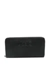 Liu •jo Logo-plaque Zip-around Wallet In Black
