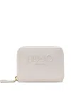 Liu •jo Logo-plaque Zip-around Wallet In White