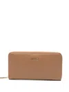 Liu •jo Logo-plaque Zip Wallet In Brown