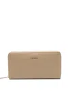 Liu •jo Logo-plaque Zip Wallet In Neutral