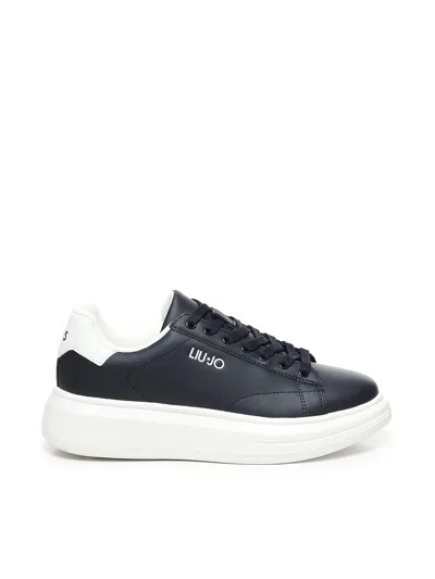 Liu •jo Logo Platform Trainers In Blue