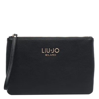 Liu •jo Logo Pochette In Black