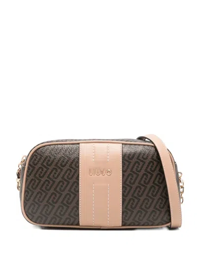 Liu •jo Logo-print Chain Cross Ody Bag In Brown