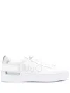 Liu •jo Logo-print Lace-up Sneakers In White