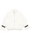 Liu •jo Logo-print Padded Jacket In Neutrals