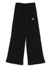 Liu •jo Logo-print Pants In Black