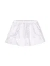 Liu •jo Logo-print Ruffled Mini Skirt In White