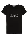 Liu •jo Logo-print T-shirt In Black