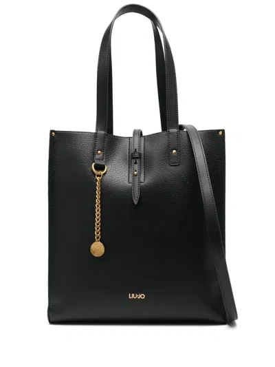 Liu •jo Logo-print Tote Bag In Black