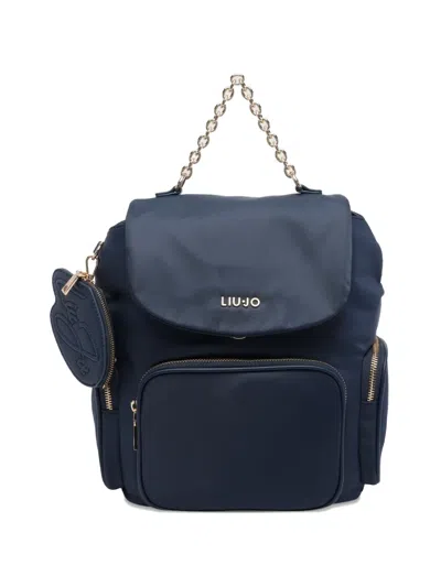 LIU •JO LOGO PUSH-LOCK BACKPACK