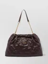 Liu •jo Logo Quilted Chain Strap Shoulder Bag In Black