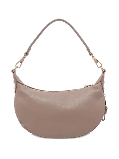 Liu •jo Logo Removable Shoulder Bag In Brown