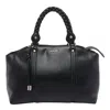 Liu •jo Braided-handle Satchel Bag In Black