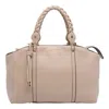 Liu •jo Logo Satchel Bag In Neutral