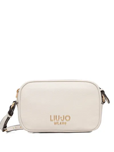 Liu •jo Logo Satchel Cross Body Bag In Neutral
