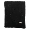 Liu •jo Logo Scarf In Black