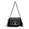 Liu •jo Logo Shoulder Bag In Black