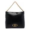 Liu •jo Lapuffy Chain-linked Shoulder Bag In Black