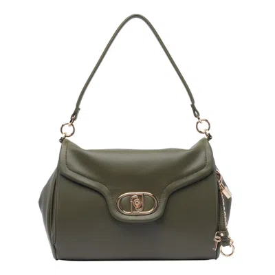 Liu •jo Logo Shoulder Bag In Green