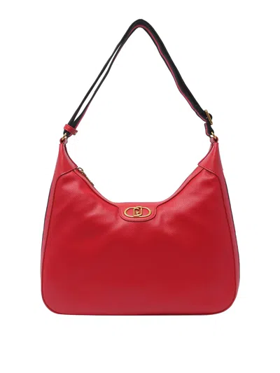 Liu •jo Logo Shoulder Bag In Red