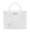 Liu •jo Liu Jo White Tote Bag In Faux Leather With Rhombus In White