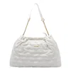 Liu •jo Quilted Chain Strap Shoulder Bag In White